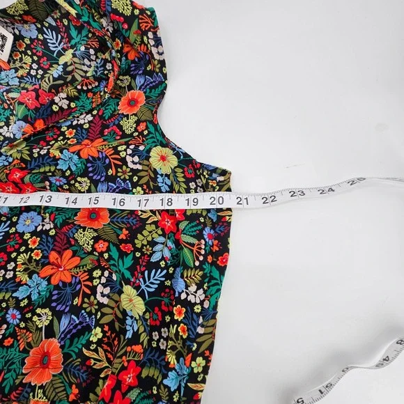 Anne Klein Maxi Dress Floral Print Sleeveless Size 12 Vacation Cottage Spring - Picture 5 of 9